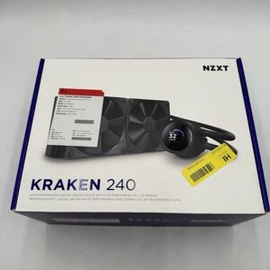 NZXT Kraken 240 2x120mm AiO Liquid CPU Cooler Matte Black